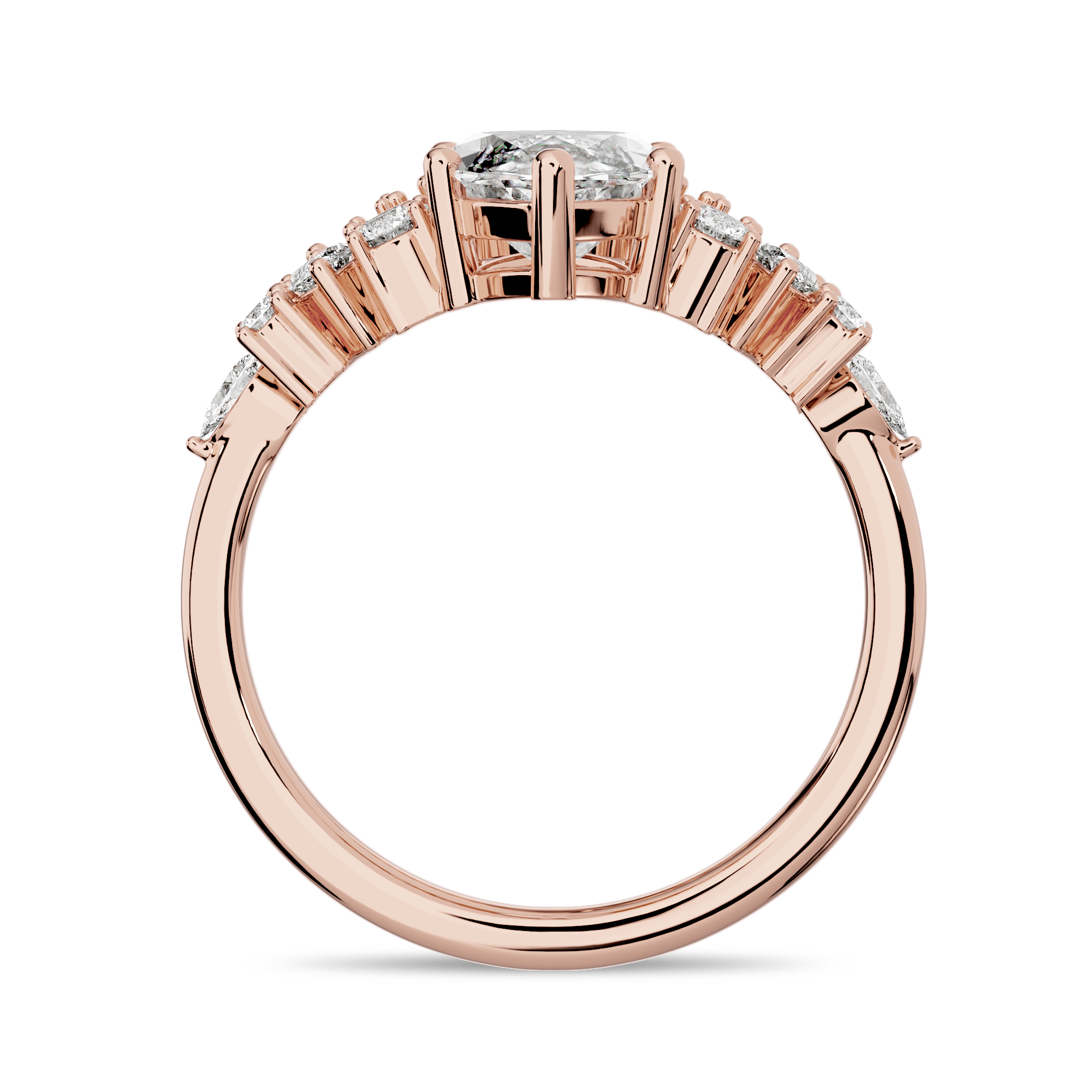 14K Yellow Gold Comfort Fit 3mm Ring — On-hand