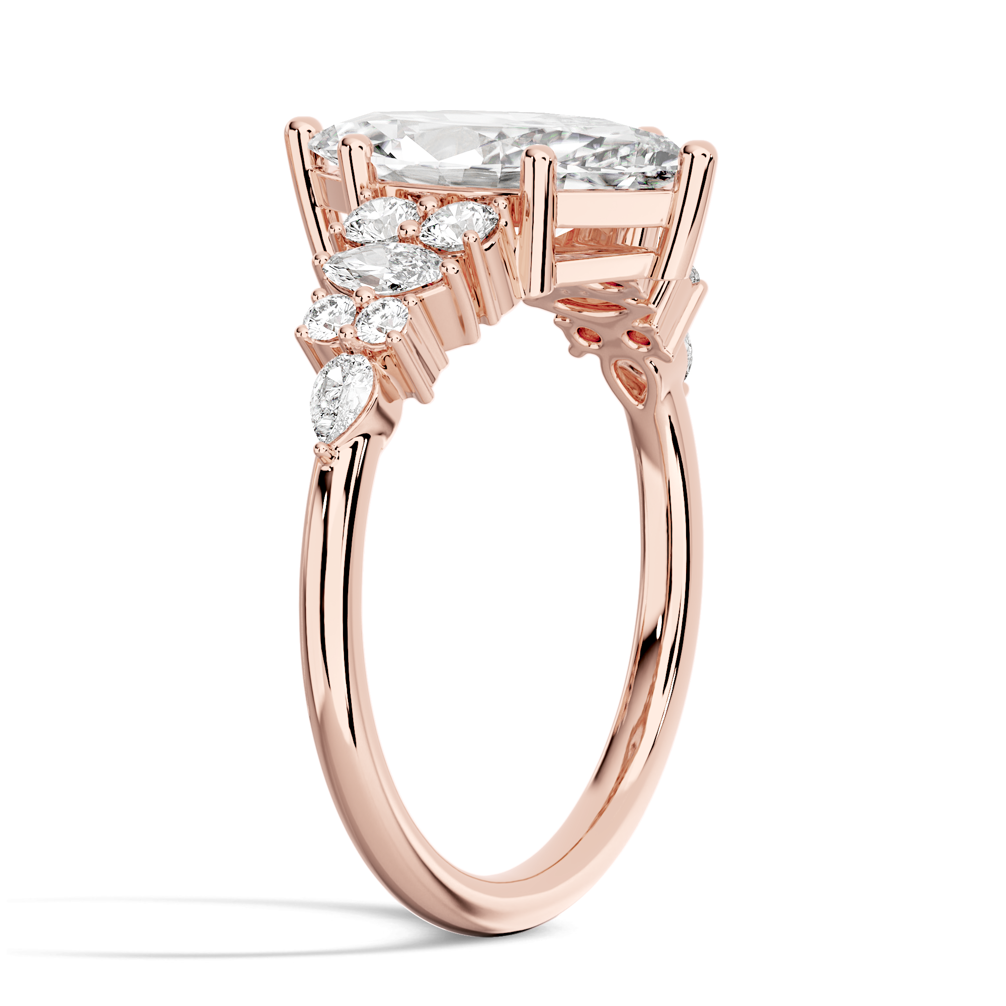 14K Yellow Gold Comfort Fit 3mm Ring — Side profile