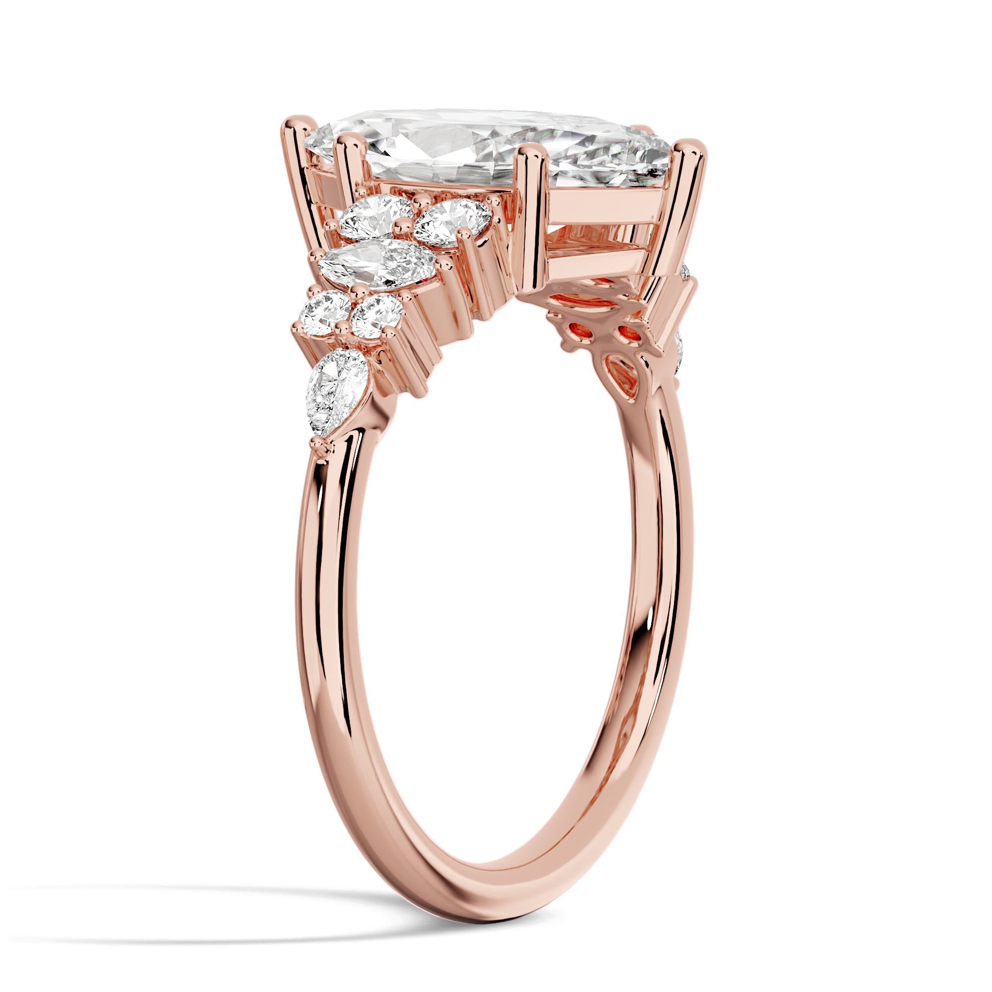 14K Yellow Gold Nadia Perfect Fit Diamond Ring — Side profile